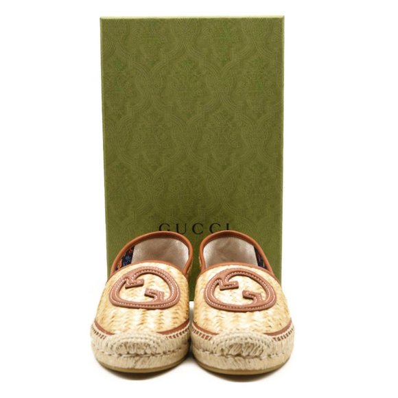 Gucci Adela GG Raffia Espadrilles EU 38 - Picture 2 of 15